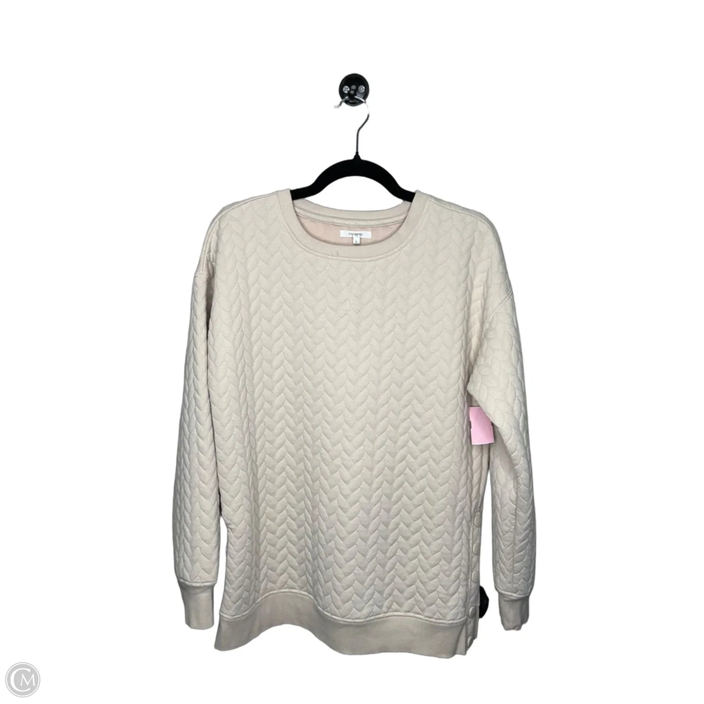 Sweatshirt Crewneck By Maurices In Tan, Size: S