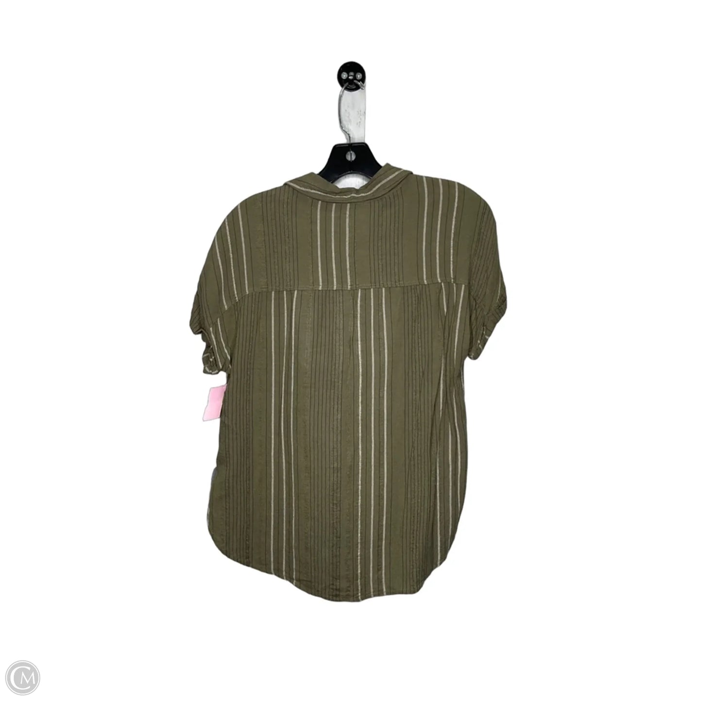 Top Short Sleeve By American Eagle In Green, Size: Xs