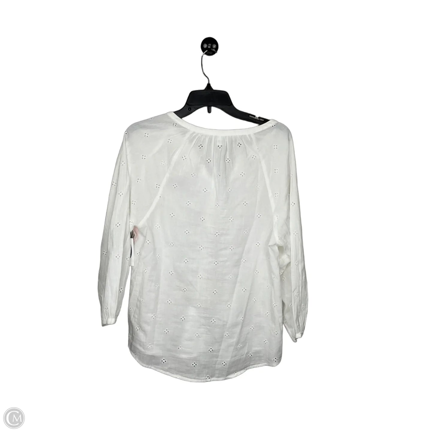 Top 3/4 Sleeve By Old Navy In Cream, Size: M