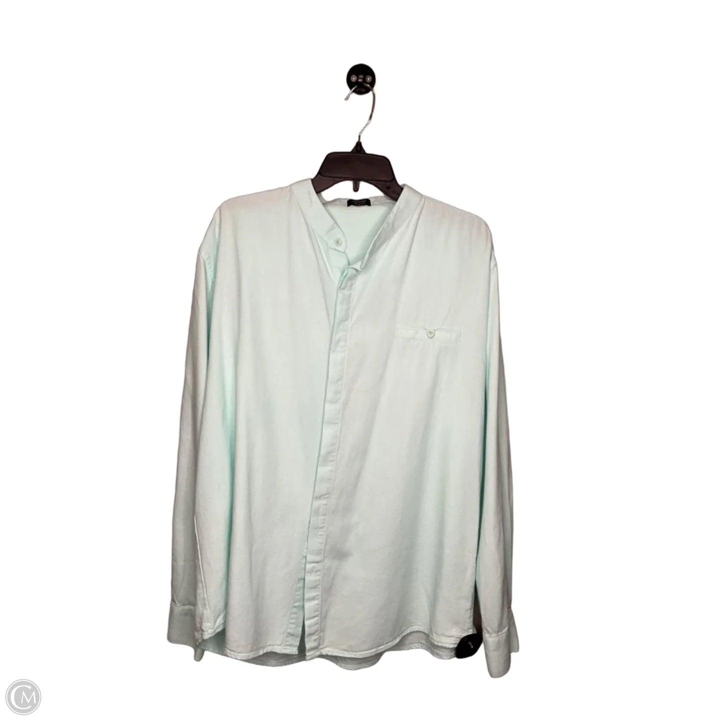Top Long Sleeve By Clothes Mentor In Aqua, Size: Xl