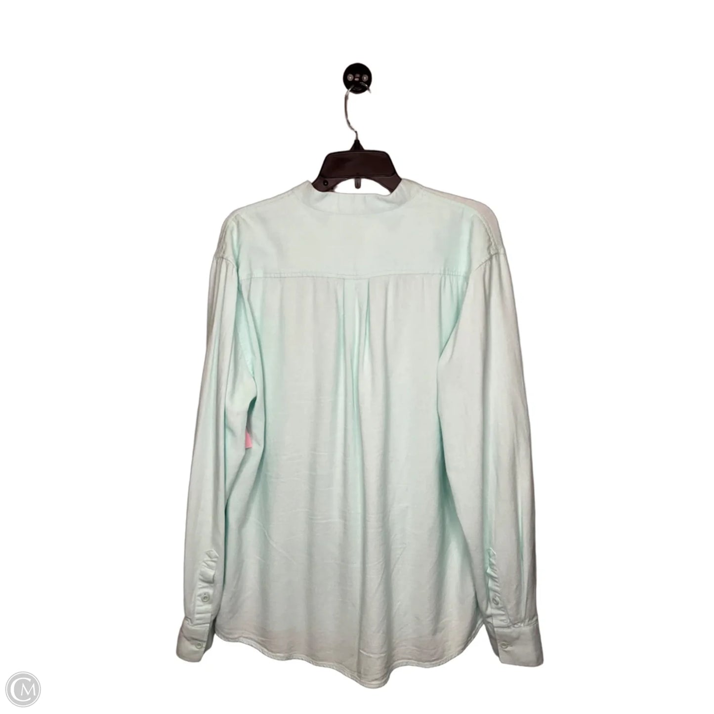 Top Long Sleeve By Clothes Mentor In Aqua, Size: Xl