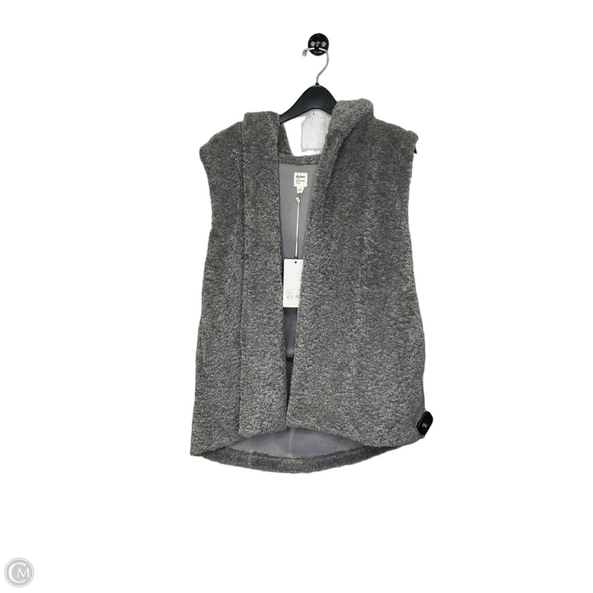 Vest Faux Fur & Sherpa By Dylan In Grey, Size: L