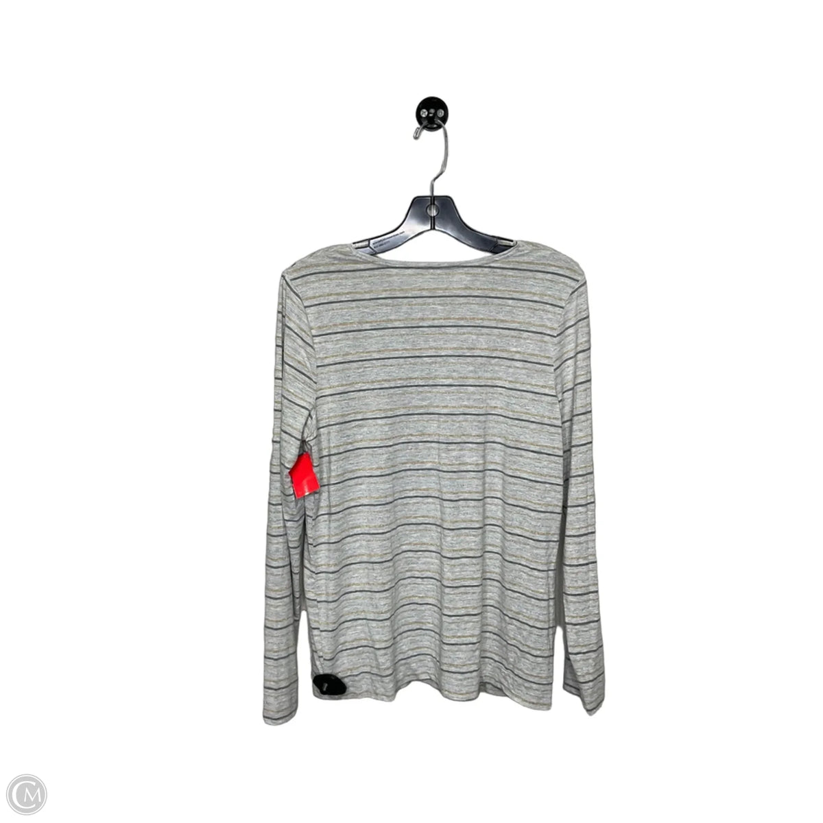 Top Long Sleeve By Chicos In Grey, Size: M