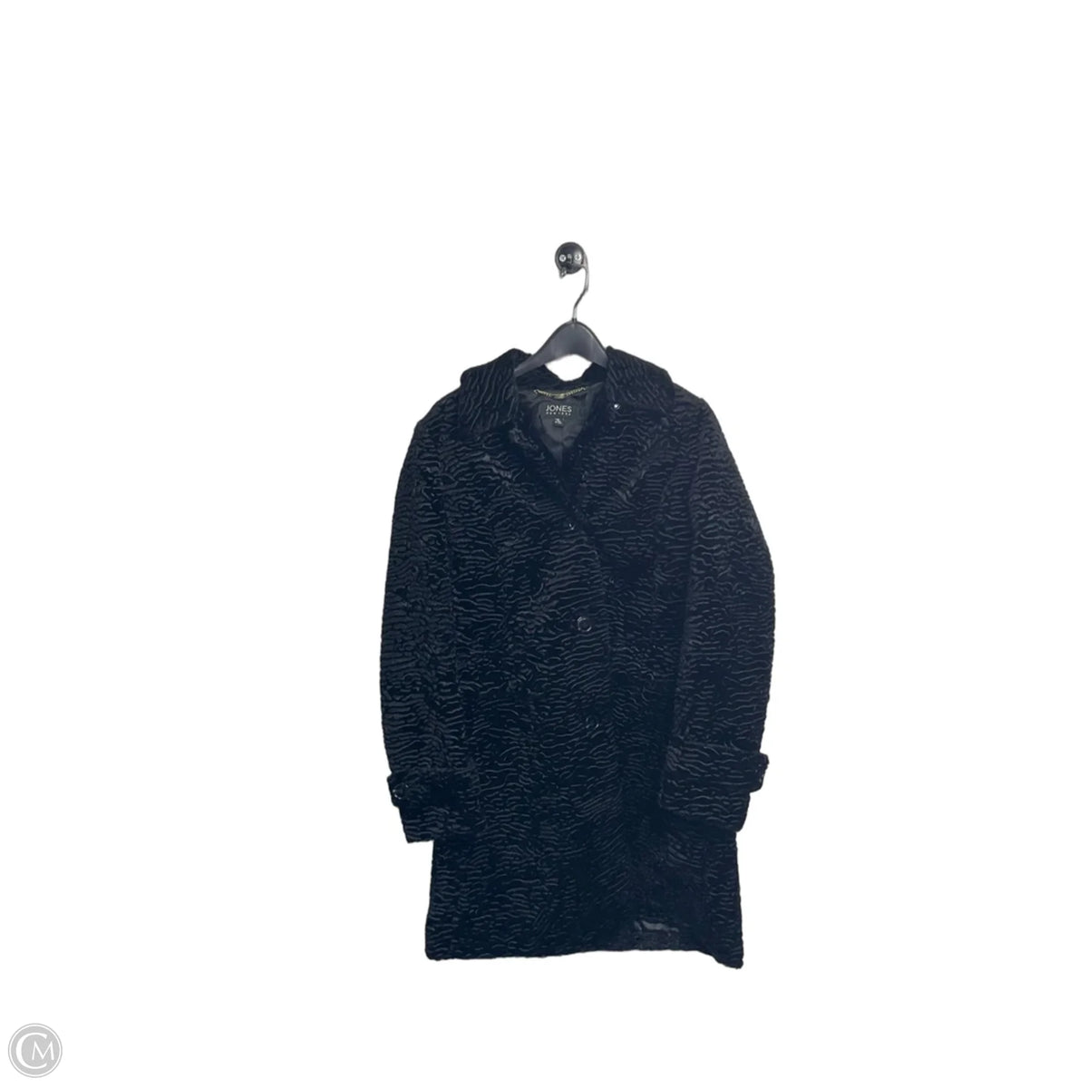 Coat Faux Fur & Sherpa By Jones New York In Black, Size: M