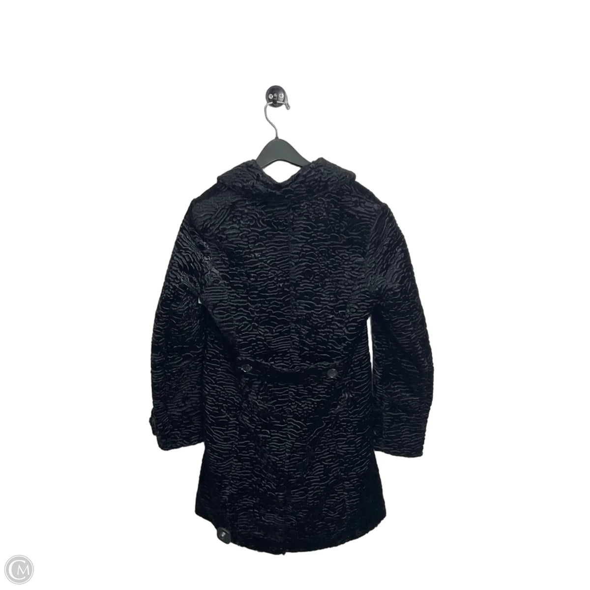 Coat Faux Fur & Sherpa By Jones New York In Black, Size: M