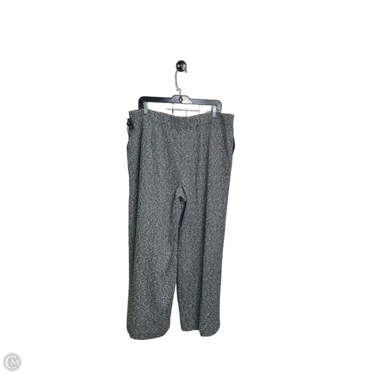 Pants Cropped By Ellen Tracy In Grey, Size: Xl