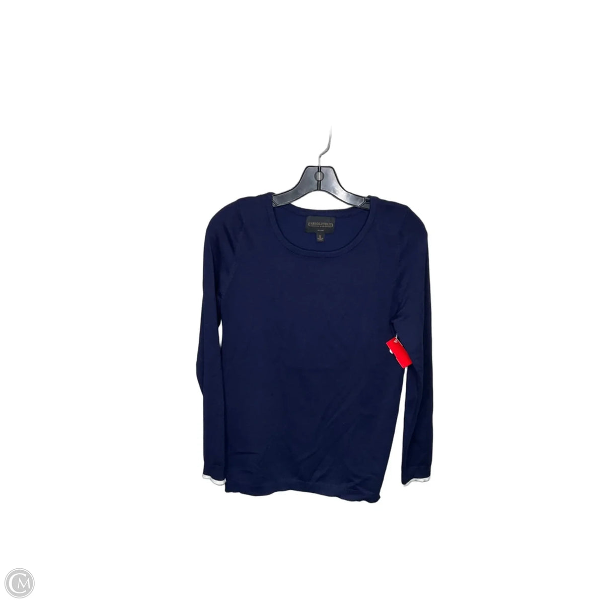 Top Long Sleeve By Absolutely In Navy, Size: S