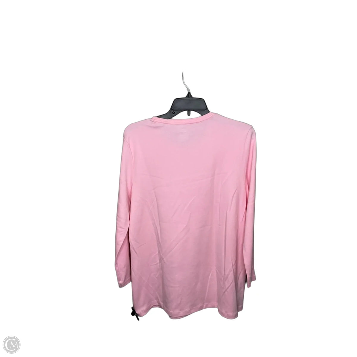 Top 3/4 Sleeve Basic By Kim Rogers In Pink, Size: L