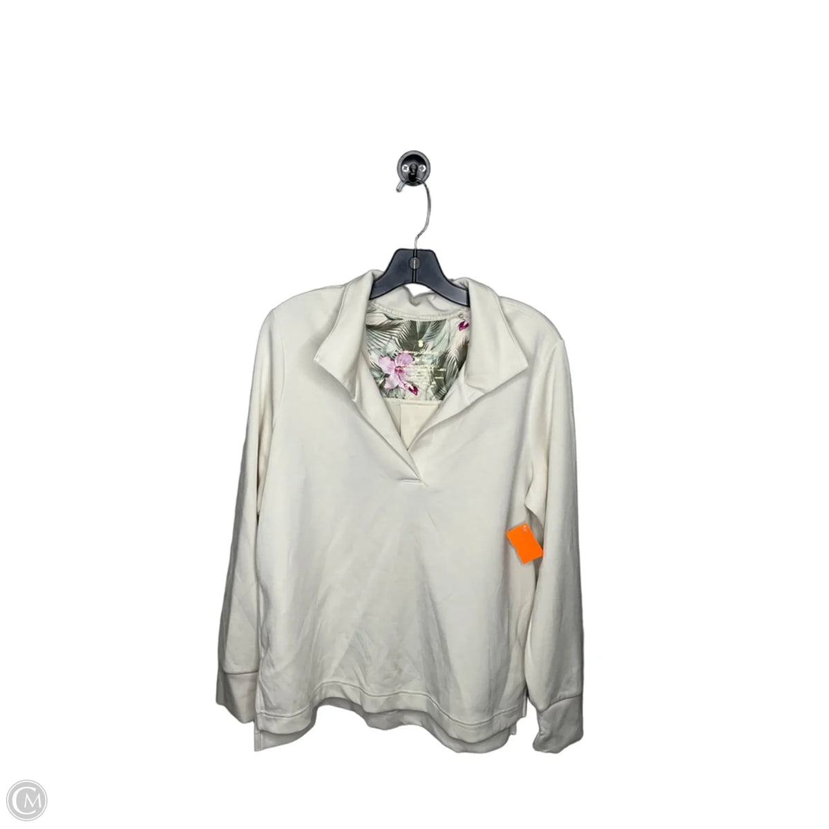 Top 3/4 Sleeve By Tommy Bahama In Cream, Size: M