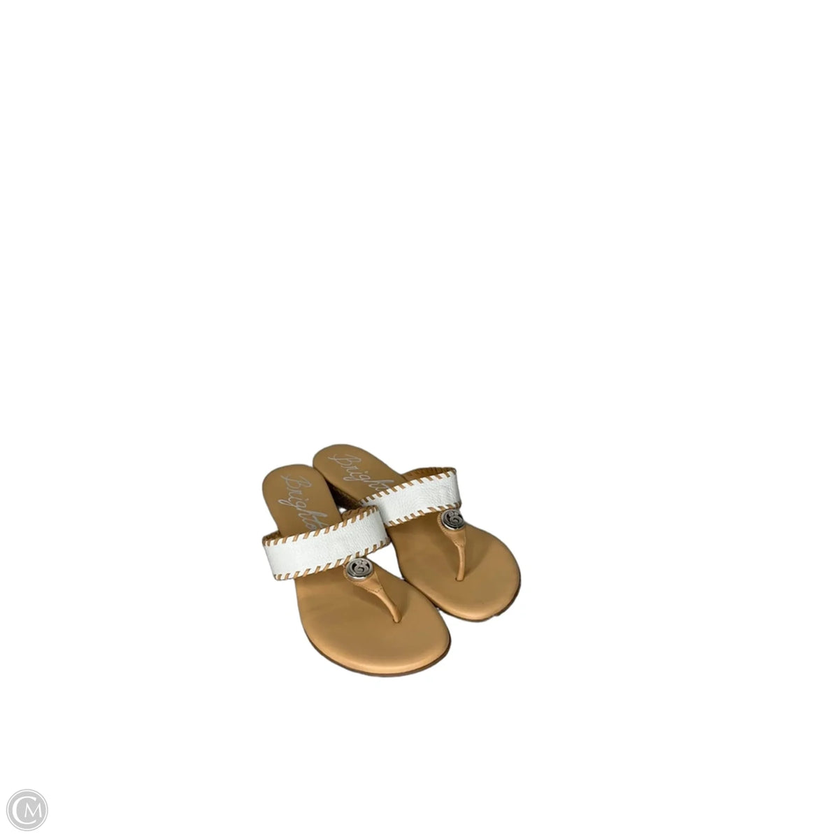 Sandals Designer By Brighton In Cream & Tan, Size: 7.5