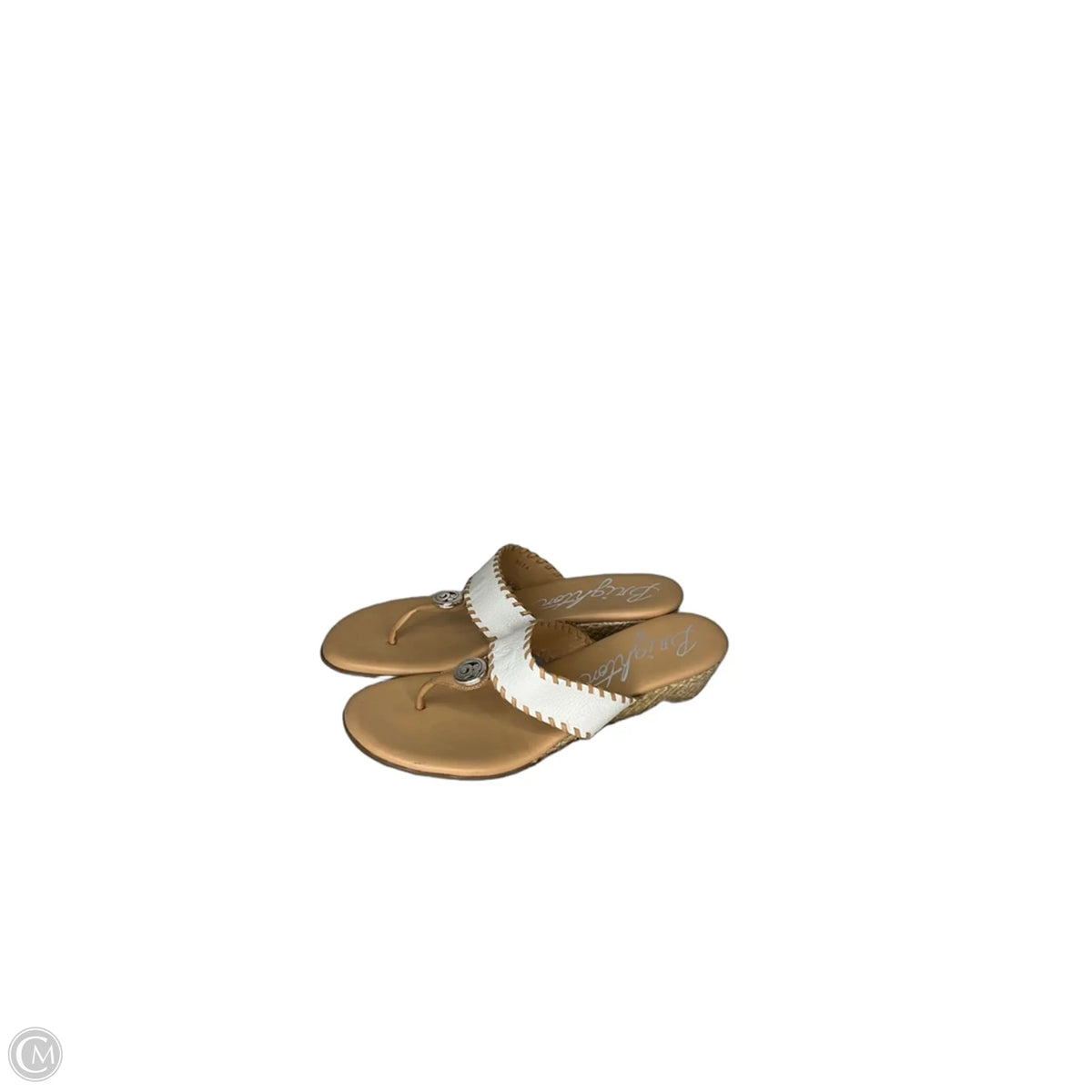 Sandals Designer By Brighton In Cream & Tan, Size: 7.5