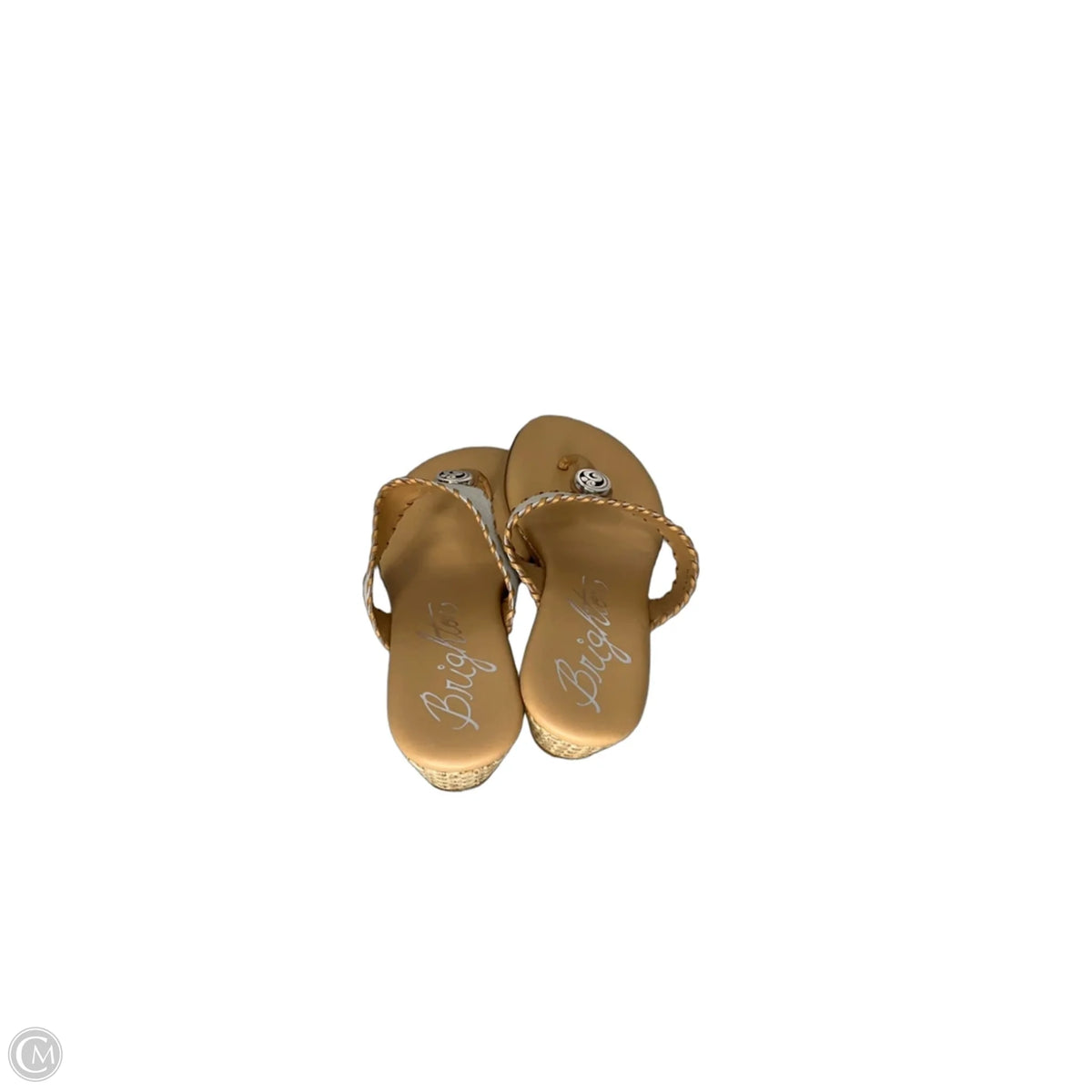 Sandals Designer By Brighton In Cream & Tan, Size: 7.5