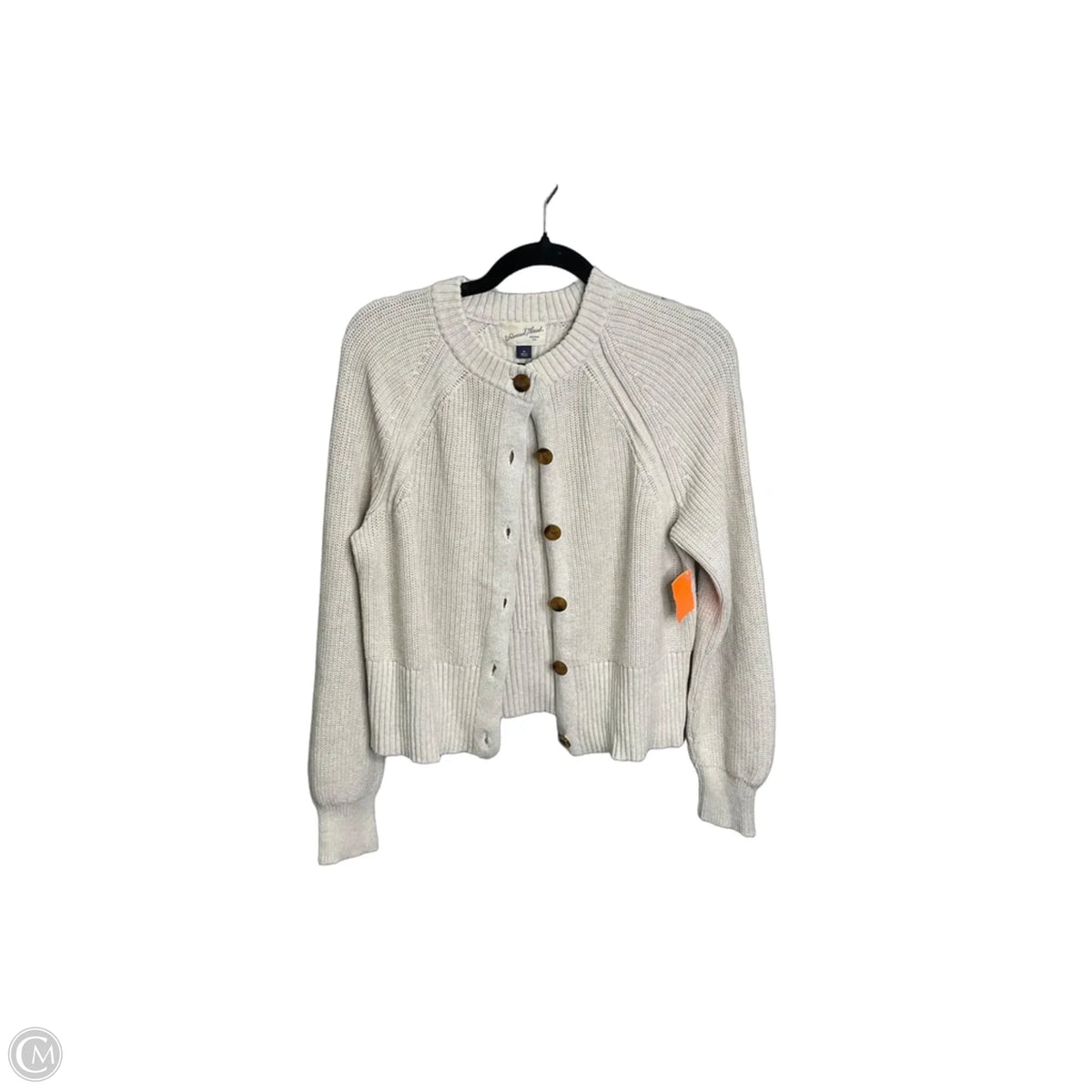 Sweater Cardigan By Universal Thread In Cream, Size: M