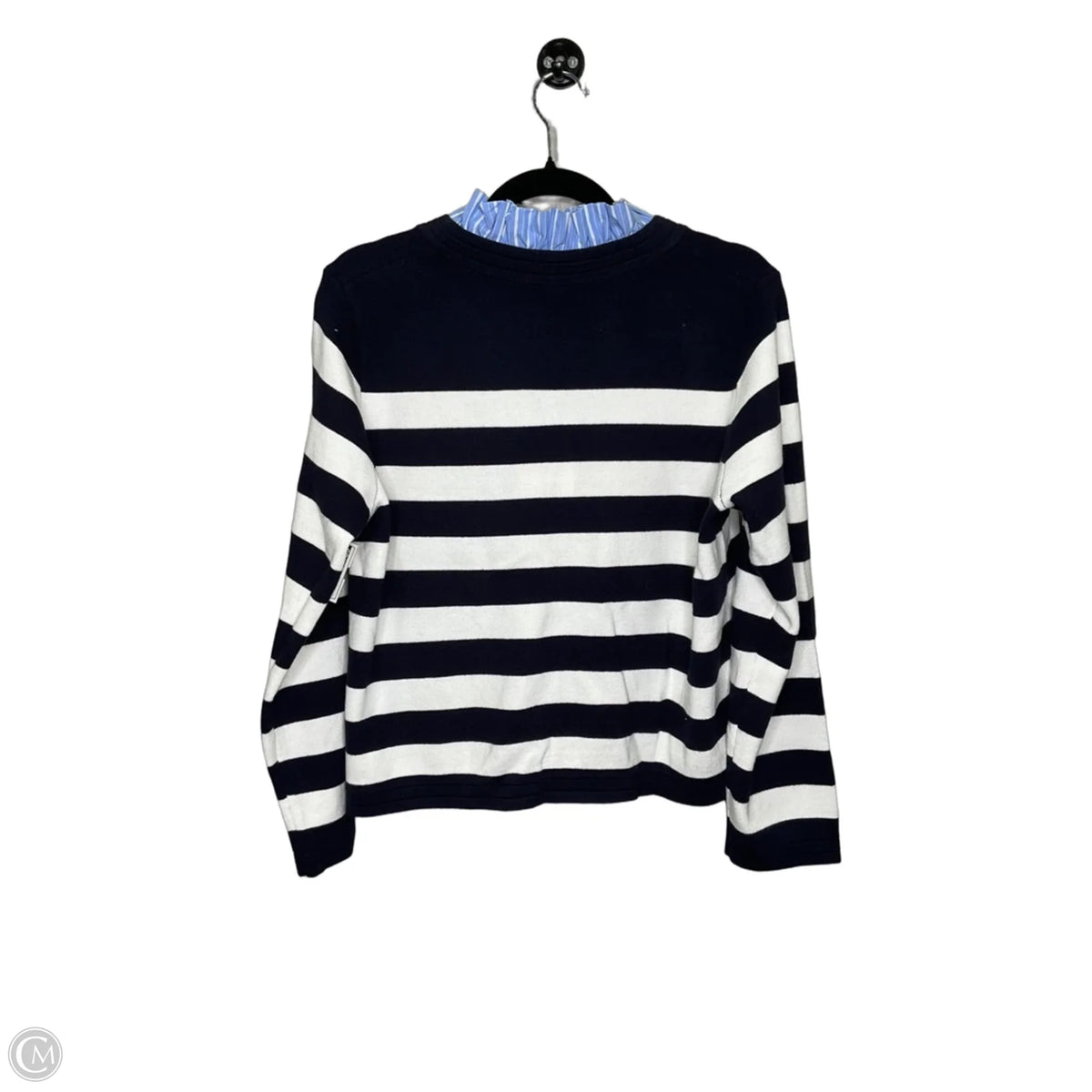 Cardigan By Free Assembly In Striped Pattern, Size: L