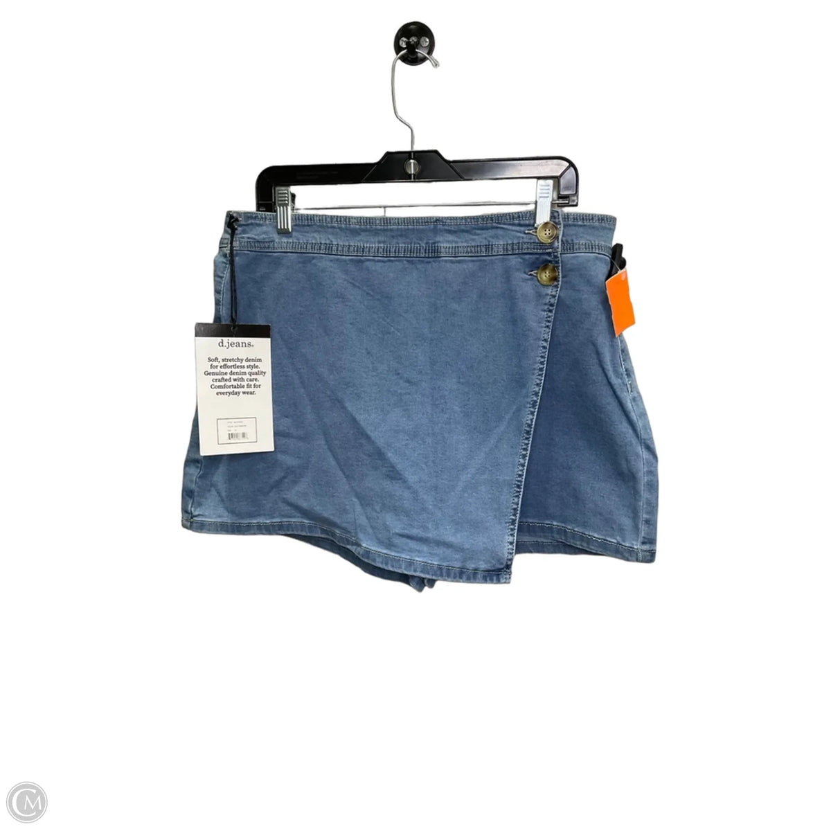 Skort By D Jeans In Blue Denim, Size: 14