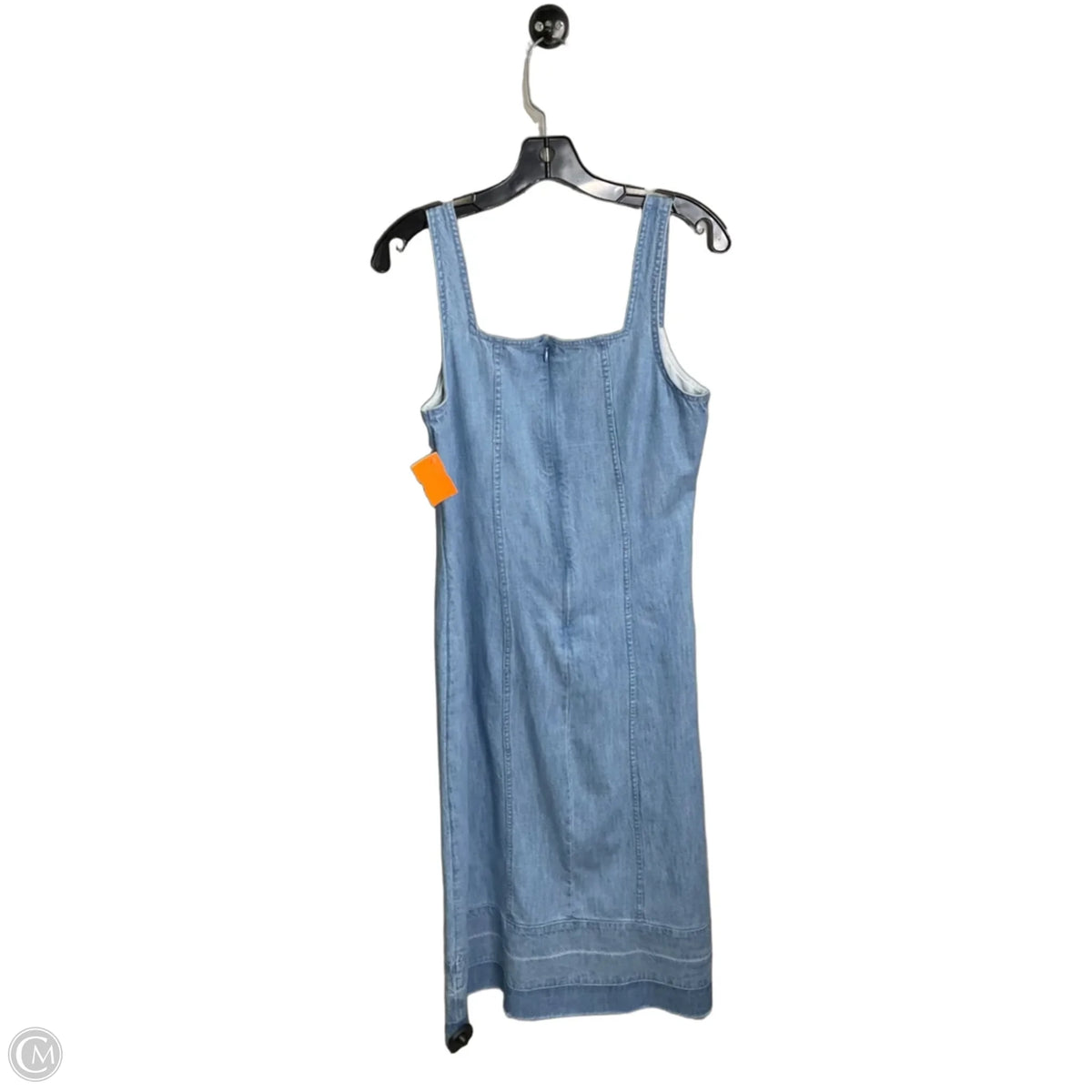 Dress Casual Midi By Loft In Blue Denim, Size: Sp