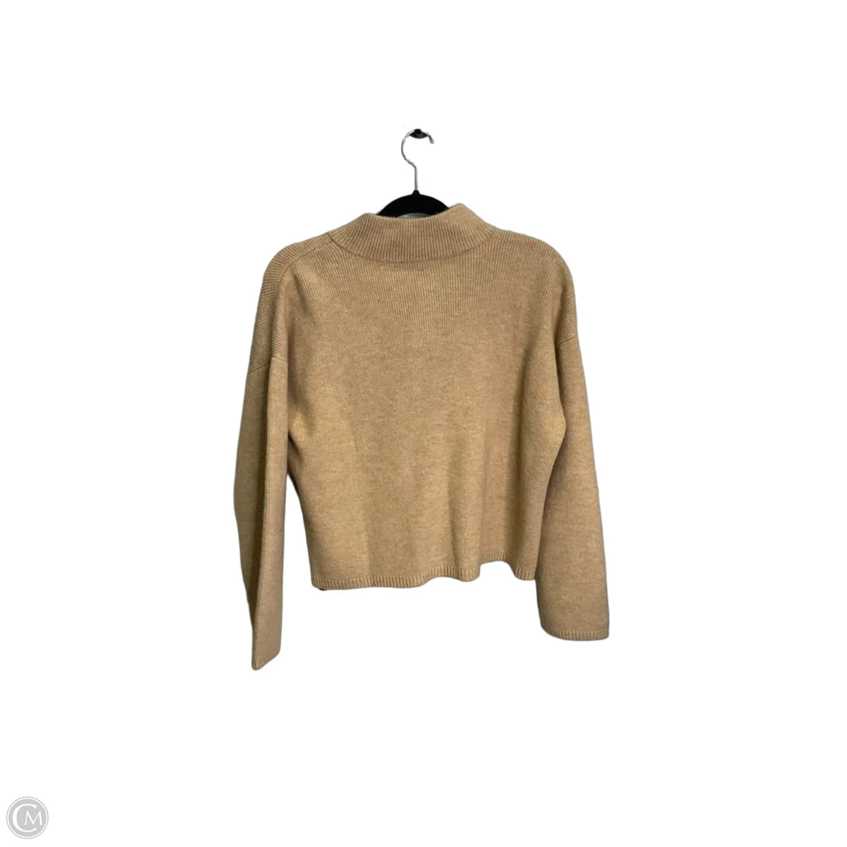 Sweater Cardigan By Loft In Tan, Size: S
