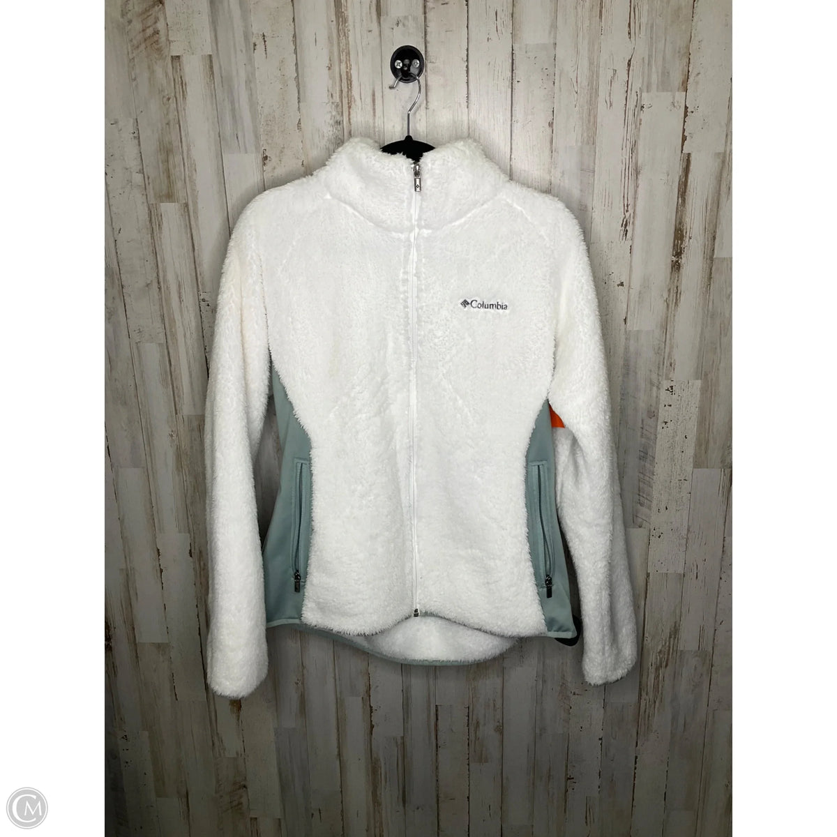 Jacket Faux Fur & Sherpa By Columbia In Green & White, Size: Xl