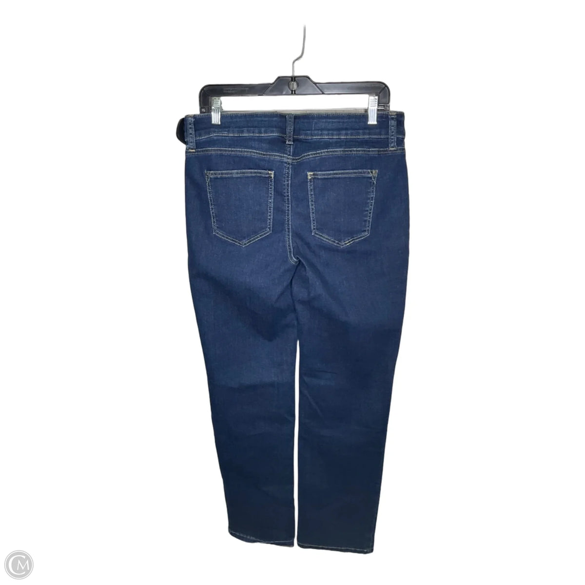 Jeans Straight By Chicos In Blue Denim, Size: 10