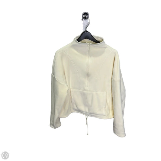 Athletic Jacket By Clothes Mentor In Cream, Size: M
