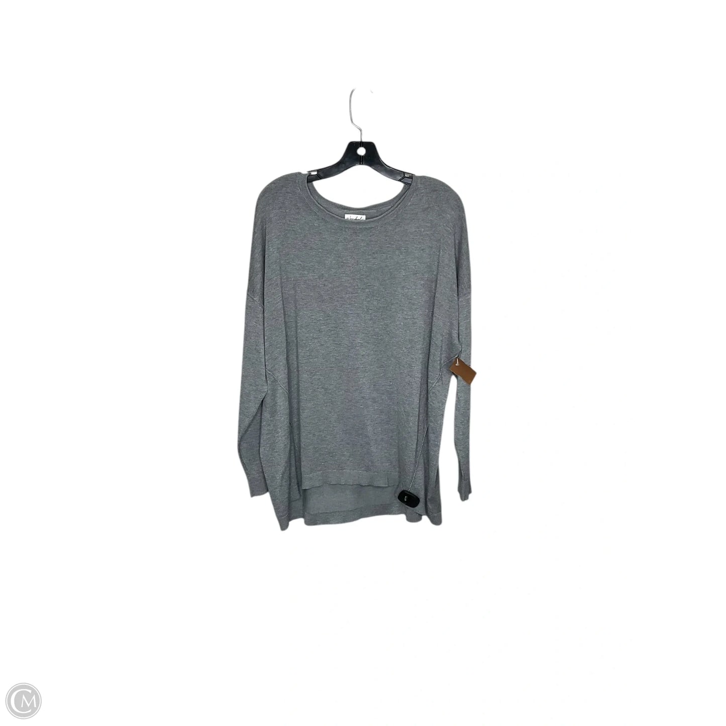 Top Long Sleeve By Wonderly In Grey, Size: M